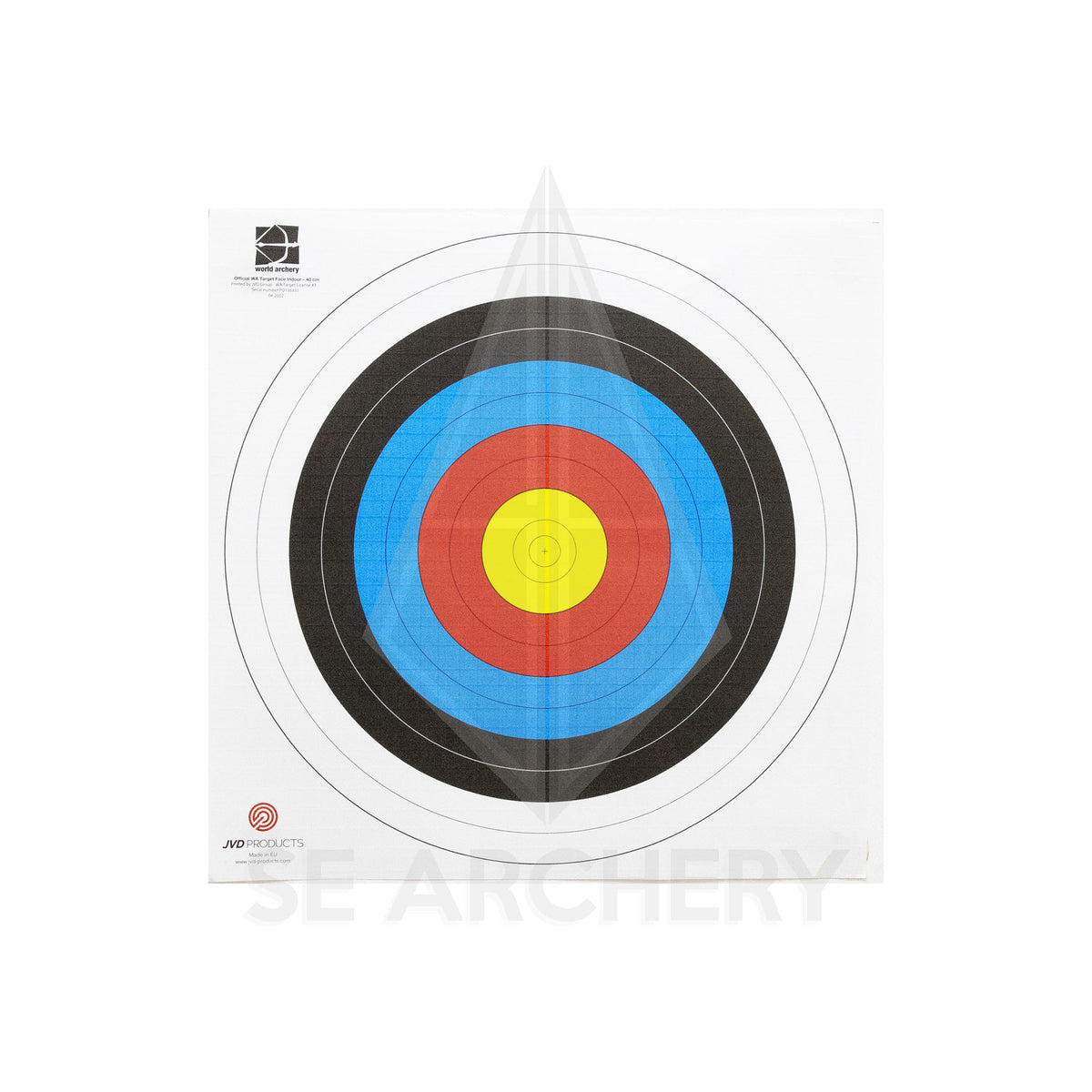 JVD TARGET FACE - 40CM FULL FACE (THREADED)