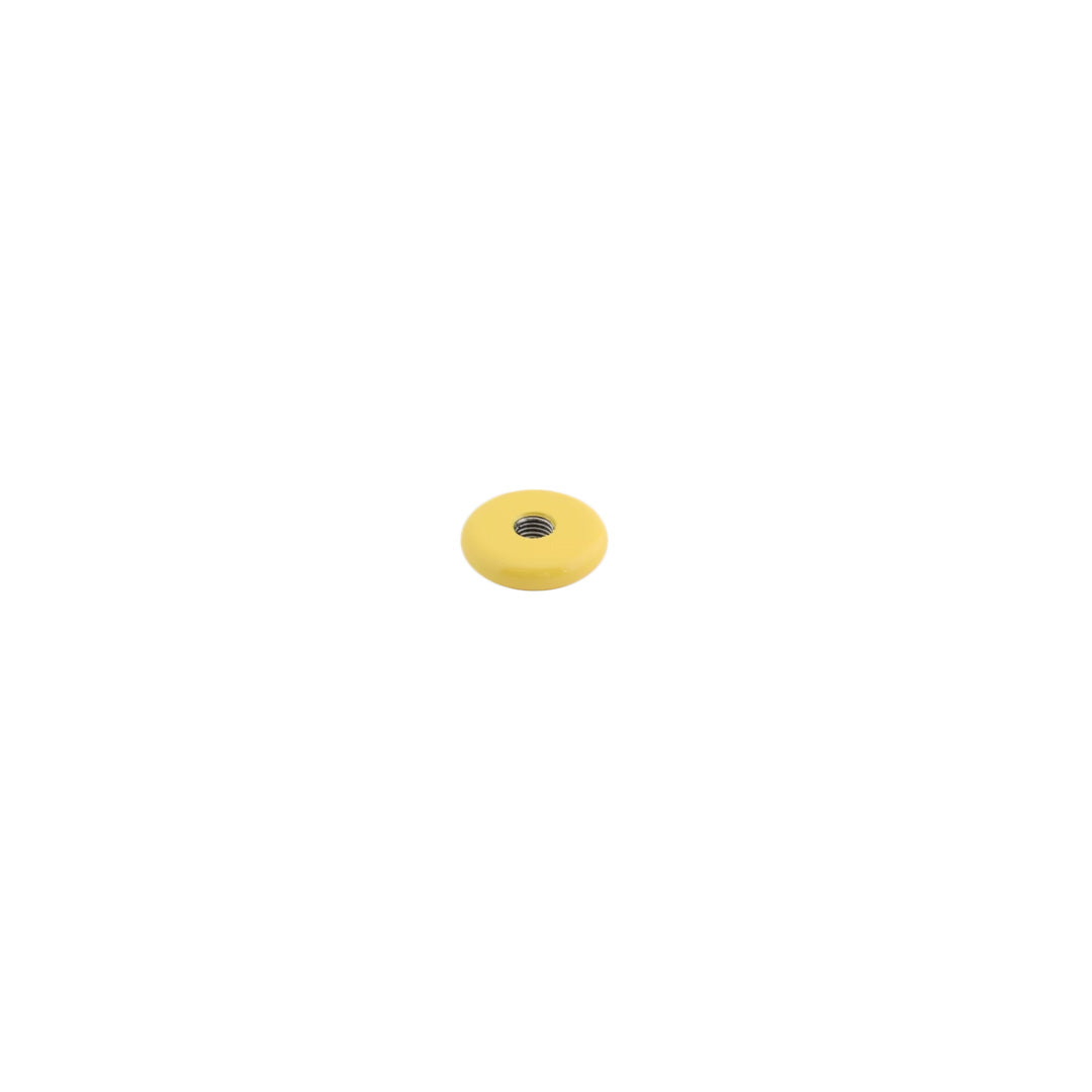 SHREWD 1 OZ SS END WEIGHT - ROUND - .25" THICK X 1.1" OD - YELLOW