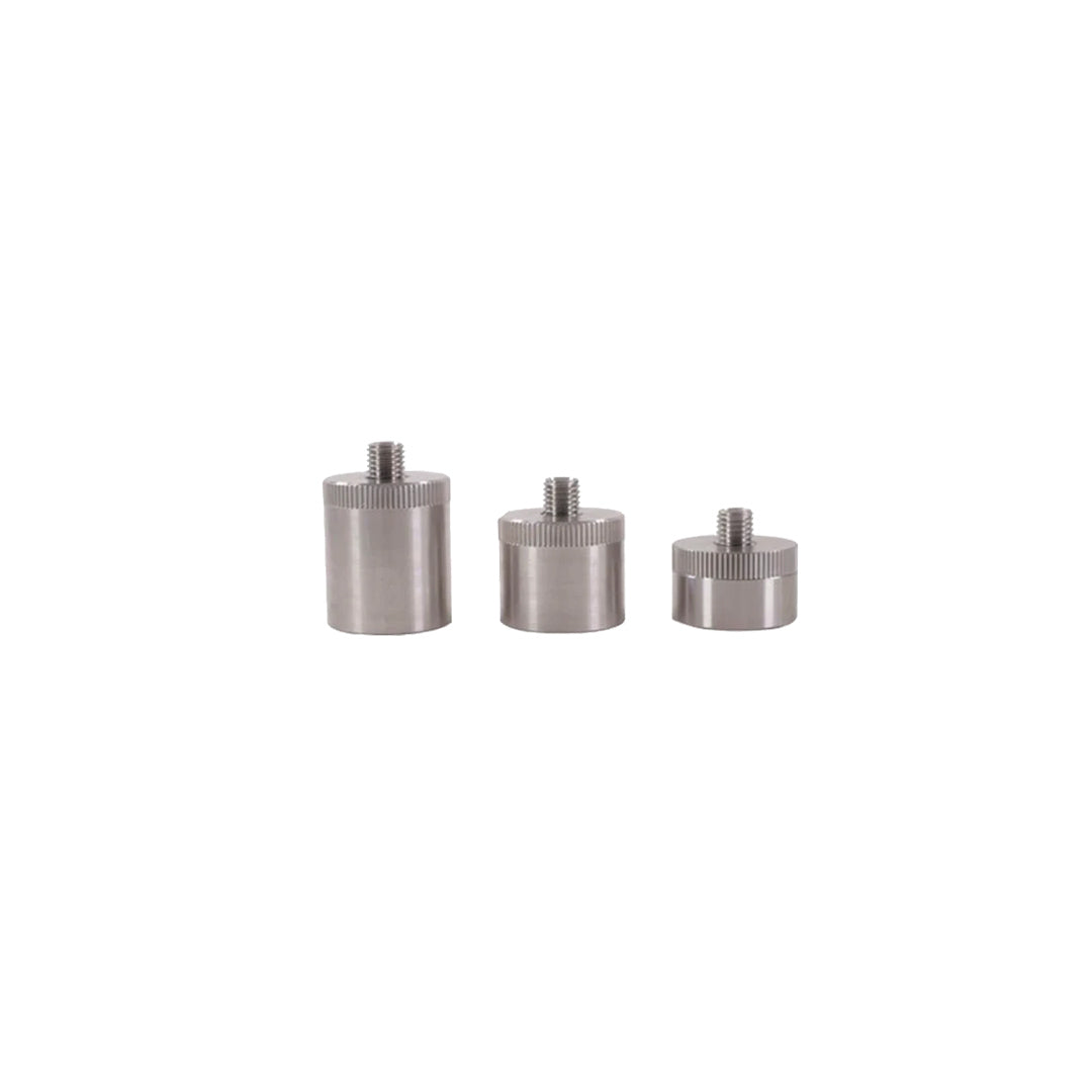 SHREWD CYLINDRICAL SS END WEIGHT - KNURLED ON THE BASE