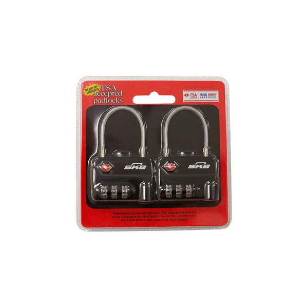 SKB TSA COMBINATION CABLE PADLOCK 2 PER PACK